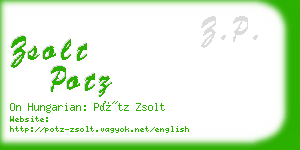 zsolt potz business card